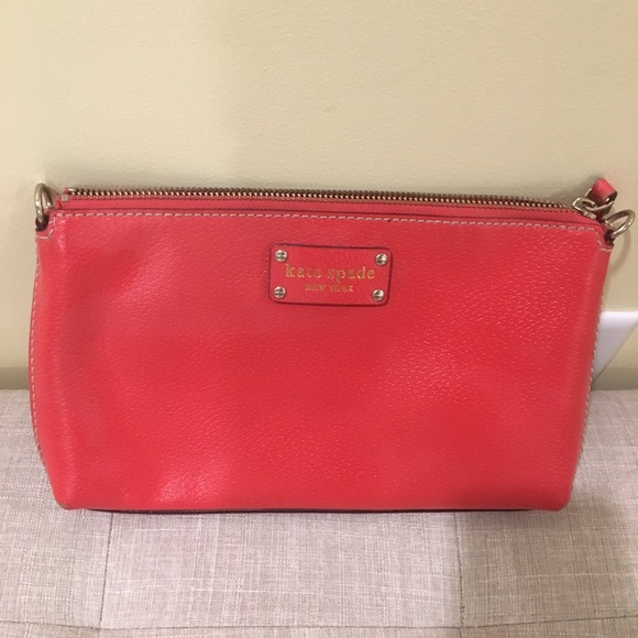 Kate Spade Red Leather Small Hobo Bag - Picture 3 of 5